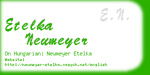 etelka neumeyer business card
